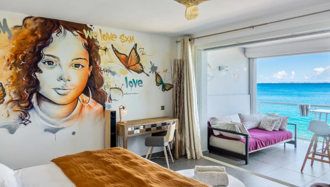 Official Page "Residence Bleu Marine" - Sea View Apartments & Studios - Saint-Martin French Side Grand Case Eksteriør billede