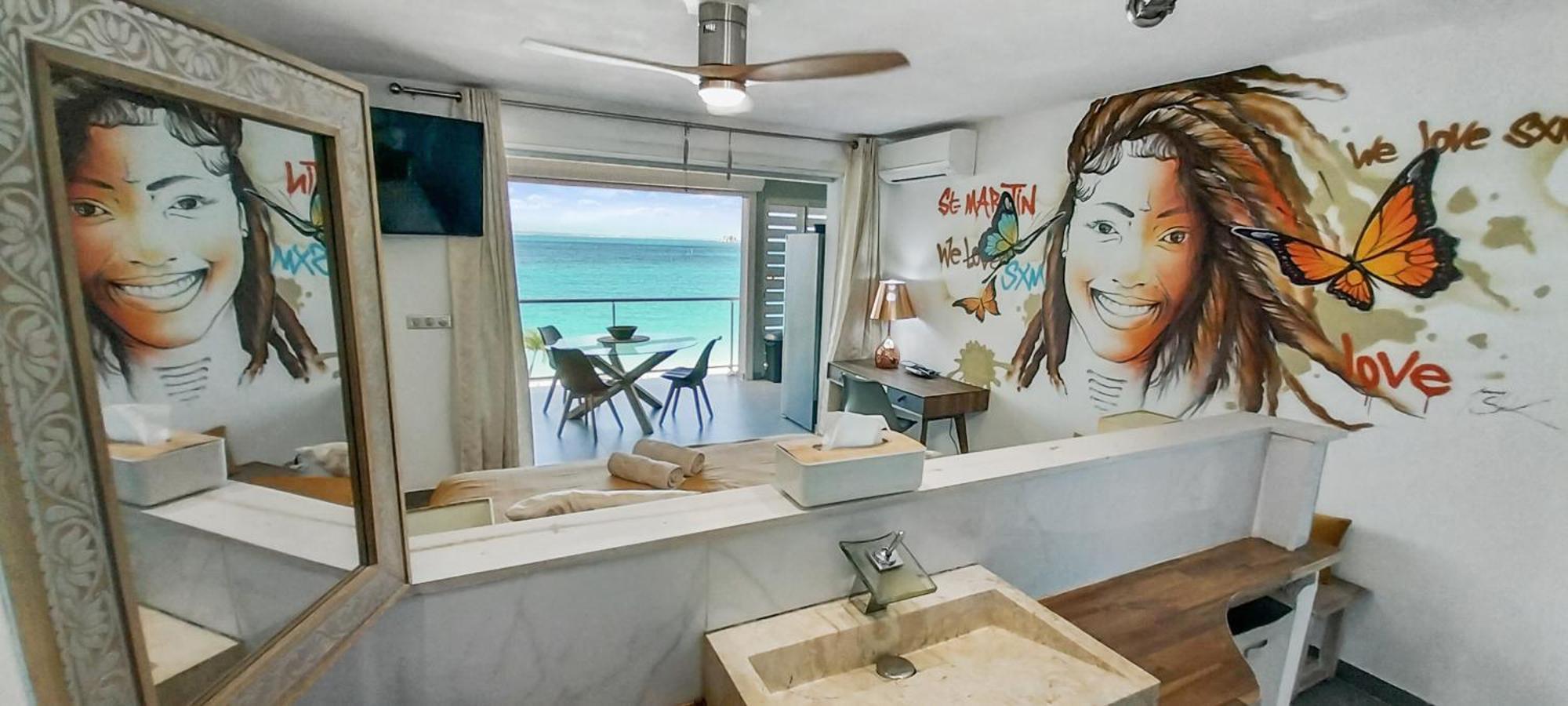 Official Page "Residence Bleu Marine" - Sea View Apartments & Studios - Saint-Martin French Side Grand Case Eksteriør billede