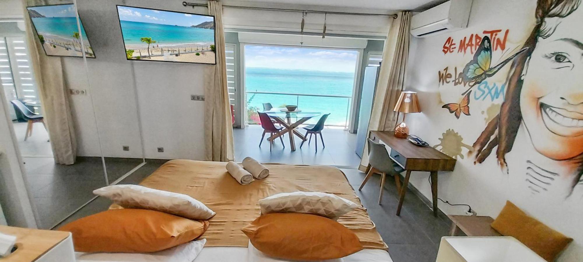 Official Page "Residence Bleu Marine" - Sea View Apartments & Studios - Saint-Martin French Side Grand Case Eksteriør billede