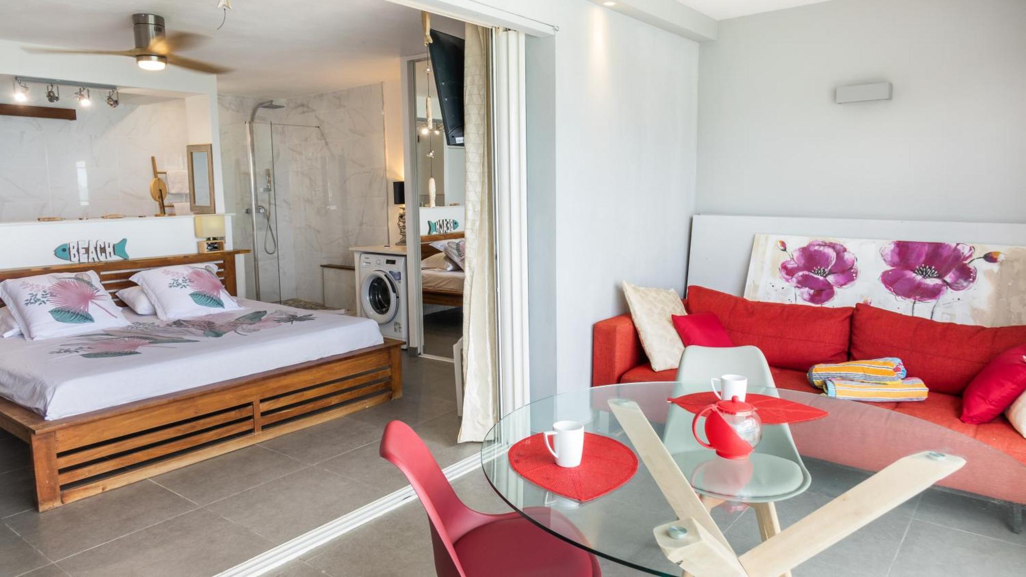 Official Page "Residence Bleu Marine" - Sea View Apartments & Studios - Saint-Martin French Side Grand Case Værelse billede